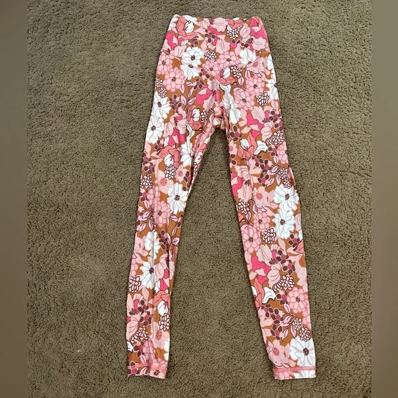 Aerie OFFLINE Real Me Floral Crossover 7/8 Leggings Size Small - Picture 3 of 6